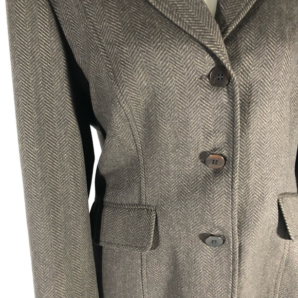 Santorelli Jackets & Coats Santorelli Brown Woolangora Herringbone